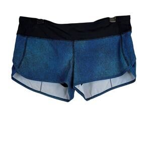 Lululemon Speed 3" Short in Blue and Black Women's Size 10
